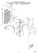 AIR FLOW Diagram and Parts List for KSRB22FHBT05  KitchenAid Refrigerator