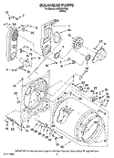 BULKHEAD PARTS Diagram and Parts List for NGD5800TQ0  Amana Dryer