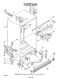 CABINET Diagram and Parts List for KFRF19MSWHY0  KitchenAid Refrigerator