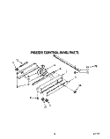 FREEZER CONTROL PANEL Diagram and Parts List for KSSS48DAW00  KitchenAid Refrigerator