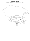 HEATER PARTS Diagram and Parts List for KUDP01ILBT7  KitchenAid Dishwasher