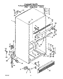 CABINET Diagram and Parts List for ET20PKXZN10  Whirlpool Refrigerator