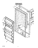 DOOR, LIT/OPTIONAL Diagram and Parts List for EV150NXWN03  Whirlpool Freezer