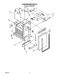 CONTAINER Diagram and Parts List for TC4700XYP1  Whirlpool Trash Compactor