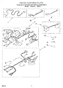 WIRING HARNESS Diagram and Parts List for KEBS278BBL3  KitchenAid Wall Oven