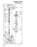GEARCASE Diagram and Parts List for LA9480XWG0  Whirlpool Washer