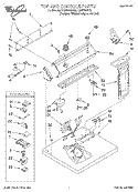 TOP AND CONSOLE, LIT/OPTIONAL Diagram and Parts List for LGR5636EQ3  Whirlpool Dryer