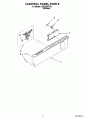 CONTROL PANEL PARTS Diagram and Parts List for 7GU3200XTVY0  Whirlpool Dishwasher