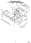 TOP VENTING PARTS Diagram and Parts List for YKEMC307KS03  KitchenAid Microwave Oven Combo