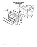 FREEZER DOOR Diagram and Parts List for ET20RKXXW00  Whirlpool Refrigerator