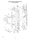REFRIGERATOR DOOR Diagram and Parts List for EHD252SMWR1  Whirlpool Refrigerator