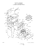BODY Diagram and Parts List for 1276W0A  Roper Range