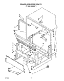 FRAME AND TANK Diagram and Parts List for KUDB220T2  KitchenAid Dishwasher