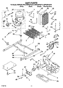 UNIT PARTS Diagram and Parts List for KSRK25XLSS10  KitchenAid Refrigerator