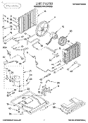 UNIT, LITERATURE Diagram and Parts List for BPAC1800BS1  KitchenAid Air Conditioner