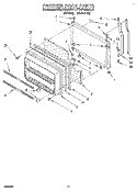 FREEZER DOOR Diagram and Parts List for KTRC18KAWH11  KitchenAid Refrigerator
