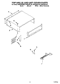 TOP GRILLE AND UNIT COVER PARTS Diagram and Parts List for KSSS48FKB02  KitchenAid Refrigerator