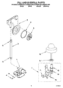 FILL AND OVERFILL PARTS Diagram and Parts List for KUDP01FLBT0  KitchenAid Dishwasher