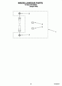 MISCELLANEOUS  PARTS, OPTIONAL PARTS (NOT INCLUDED) Diagram and Parts List for WET3300SQ2  Whirlpool Washer Dryer Combo