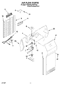 AIR FLOW PARTS Diagram and Parts List for ITQ225300  Inglis Refrigerator
