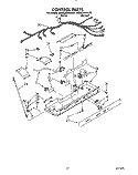 CONTROL Diagram and Parts List for KSRS22QXWH00  KitchenAid Refrigerator