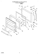 Part Location Diagram of 2152334 Whirlpool Nameplate - Almond