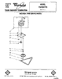 MOTOR AND DRIVE, LIT/OPTIONAL Diagram and Parts List for TU8100XTP2  Whirlpool Trash Compactor