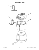Part Location Diagram of WPW10558724 Whirlpool Bowl