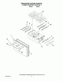 FREEZER DOOR PARTS Diagram and Parts List for KFIS27CXBL1  KitchenAid Refrigerator