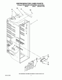 REFRIGERATOR LINER PARTS Diagram and Parts List for ED2LDEXWL00  Whirlpool Refrigerator