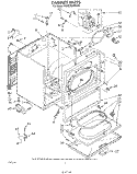 CABINET Diagram and Parts List for KGYE760WWH0  KitchenAid Dryer