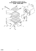 INTERNAL OVEN Diagram and Parts List for KEBS107BBL2  KitchenAid Wall Oven