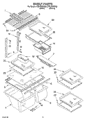 SHELF, OPTIONAL Diagram and Parts List for ET8LFKXKT02  Whirlpool Refrigerator