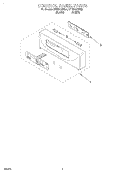 CONTROL PANEL, LITERATURE Diagram and Parts List for KEBI276DBL6  KitchenAid Wall Oven