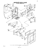 DISPENSER FRONT Diagram and Parts List for ED25SMXLWR1  Whirlpool Refrigerator