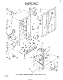 CABINET Diagram and Parts List for ED19TKXMWR2  Whirlpool Refrigerator