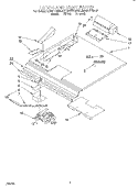LATCH AND VENT Diagram and Parts List for KEBS177BBL3  KitchenAid Wall Oven