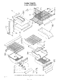 SHELF Diagram and Parts List for ET22MTXPWR0  Whirlpool Refrigerator