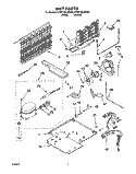 UNIT Diagram and Parts List for KTRP19KJBT00  KitchenAid Refrigerator
