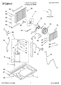 UNIT, LITERATURE Diagram and Parts List for CAH12WR00  Crosley Air Conditioner