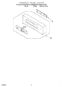 CONTROL PANEL Diagram and Parts List for KEMS308GSS3  KitchenAid Microwave Oven Combo