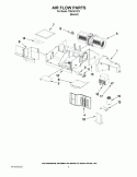 AIR FLOW PARTS Diagram and Parts List for TMH16XST4  Estate Microwave