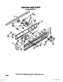 CONTROL PANEL Diagram and Parts List for RS677PXV0  Whirlpool Range