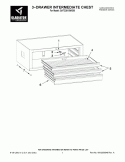 3-DRAWER INTERMEDIATE CHEST Diagram and Parts List for GATC26V3WG00  Whirlpool Cabinet