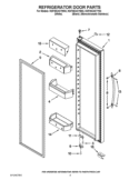 REFRIGERATOR DOOR PARTS Diagram and Parts List for KSF26C4XYB02  KitchenAid Refrigerator