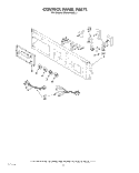 CONTROL PANEL Diagram and Parts List for KEBS246SBL1  KitchenAid Wall Oven