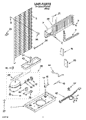 UNIT PARTS Diagram and Parts List for IPT164301  Inglis Refrigerator