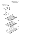 SHELF, LIT/OPTIONAL Diagram and Parts List for ET18SCRFW01  Whirlpool Refrigerator
