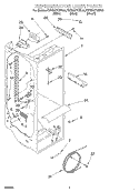 REFRIGERATOR LINER Diagram and Parts List for KSRS22FGBL02  KitchenAid Refrigerator