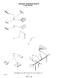 WIRING HARNESS Diagram and Parts List for WU4400V1  Roper Dishwasher